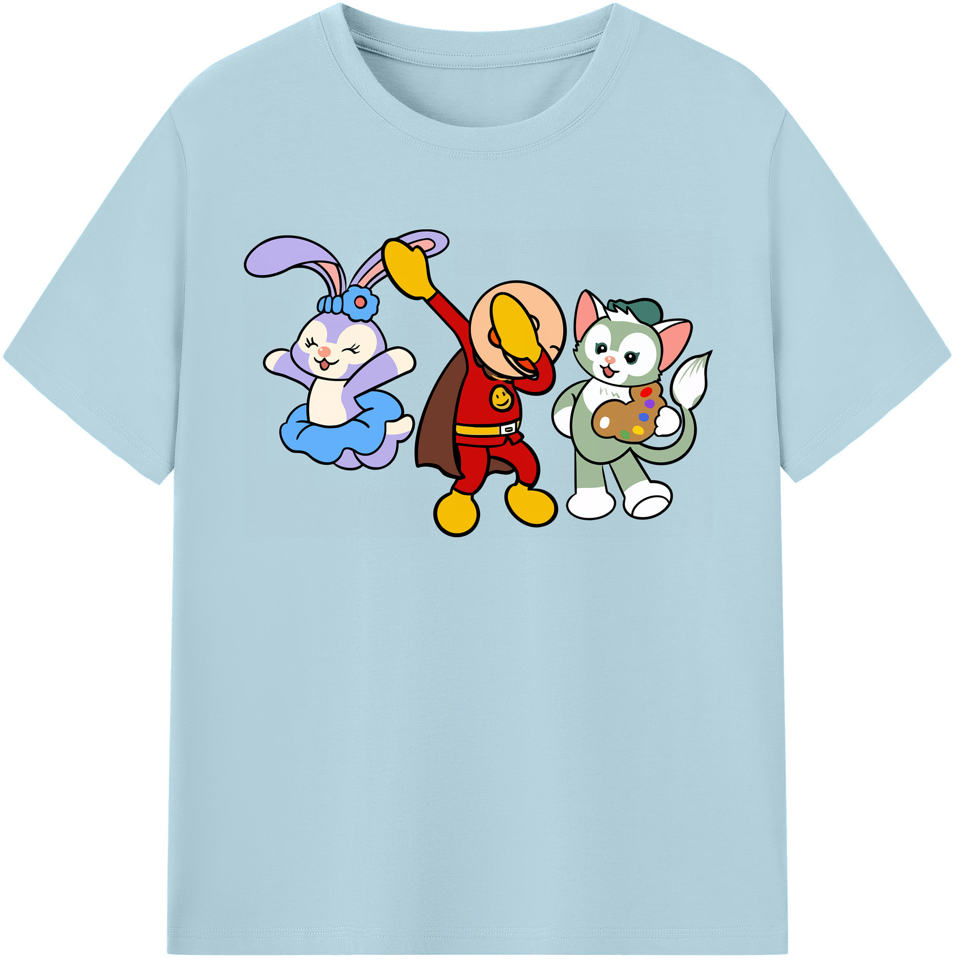 （画像用） アンパンマン Anpanman 綿100％半袖Tシャツ（フロントプリント）